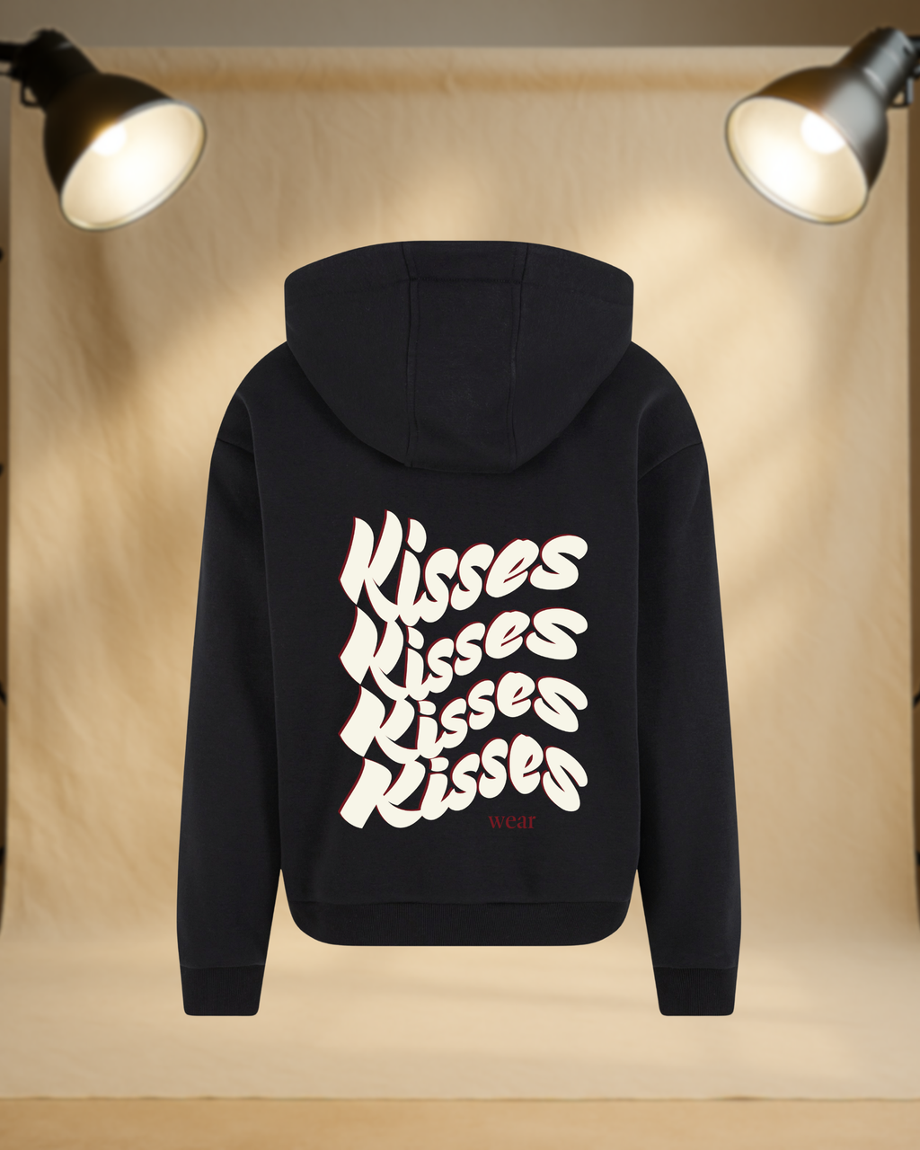 Hoodie Oversize "WAVY KISS"